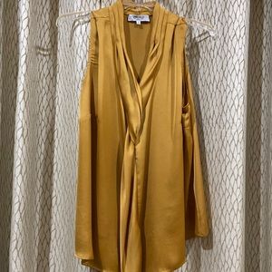 Women Kasper 3X Gold Sleeveless Blouse